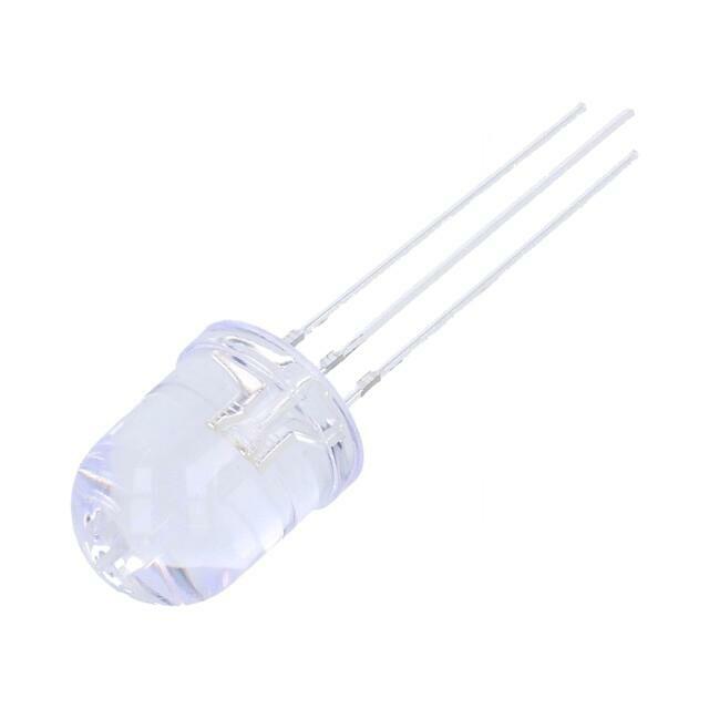 OPTOSUPPLY LED; red/blue; 10mm; 30°; Front: