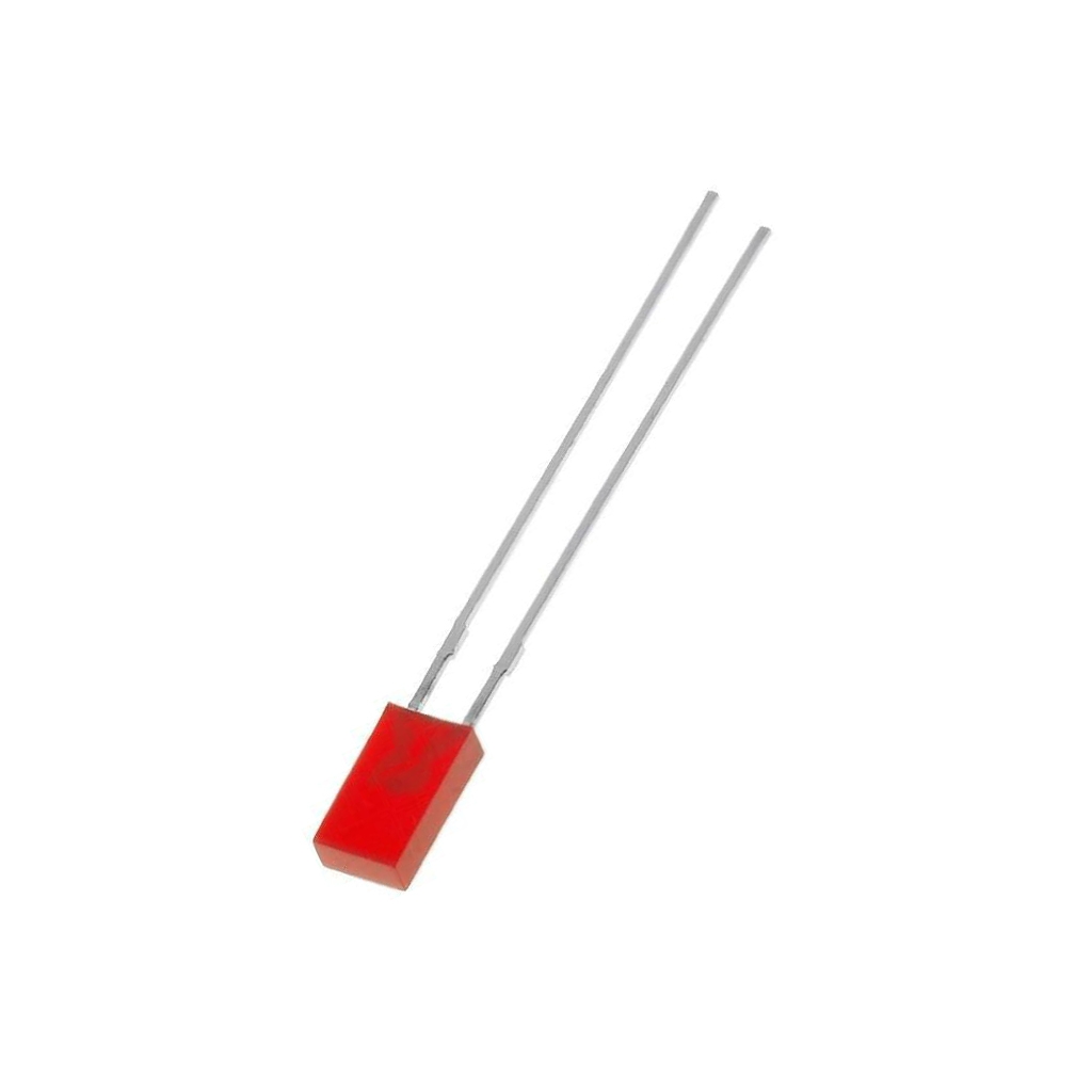 KINGBRIGHT ELECTRONIC LED; red; rectangular; 3