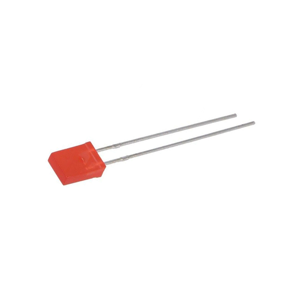 LUCKY LIGHT LED; red; rectangular; 5x2x7