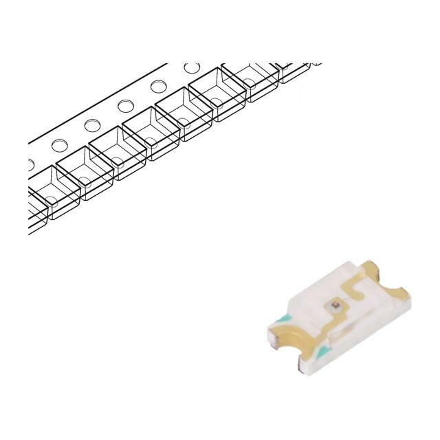 EVERLIGHT LED; red; SMD; 1206; 15÷38mcd
