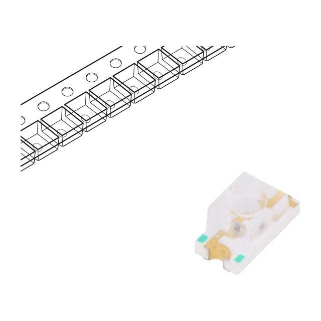 EVERLIGHT LED; red; SMD; 1206; 29÷71mcd