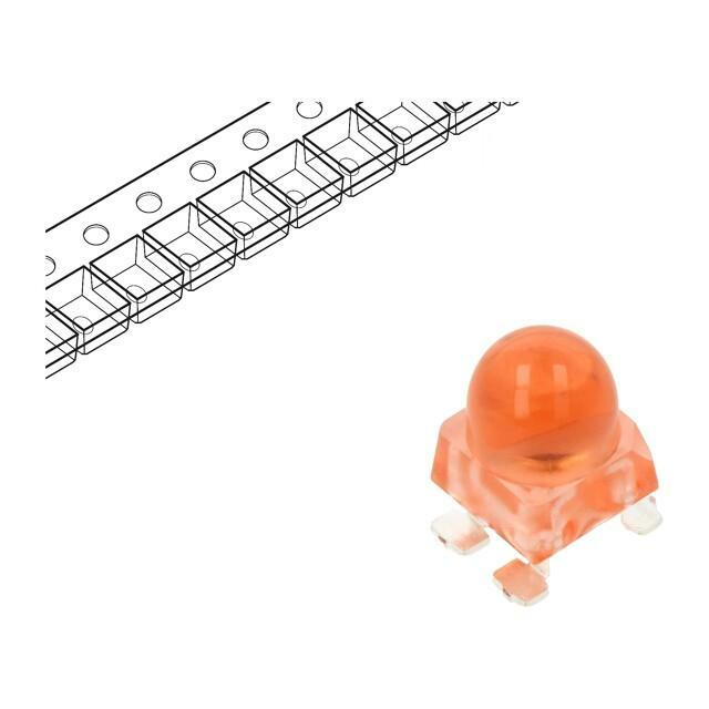 BROADCOM (AVAGO) LED; red; SMD; 5500÷12000mcd