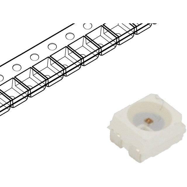 OPTOSUPPLY LED; red; SMD; PLCC4; 2180÷2800mcd