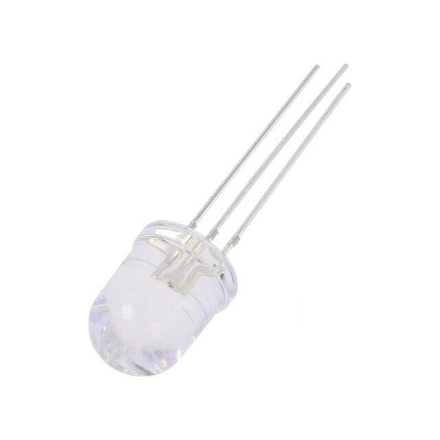 OPTOSUPPLY LED; red/yellow-green; 10mm; 30°; Front: