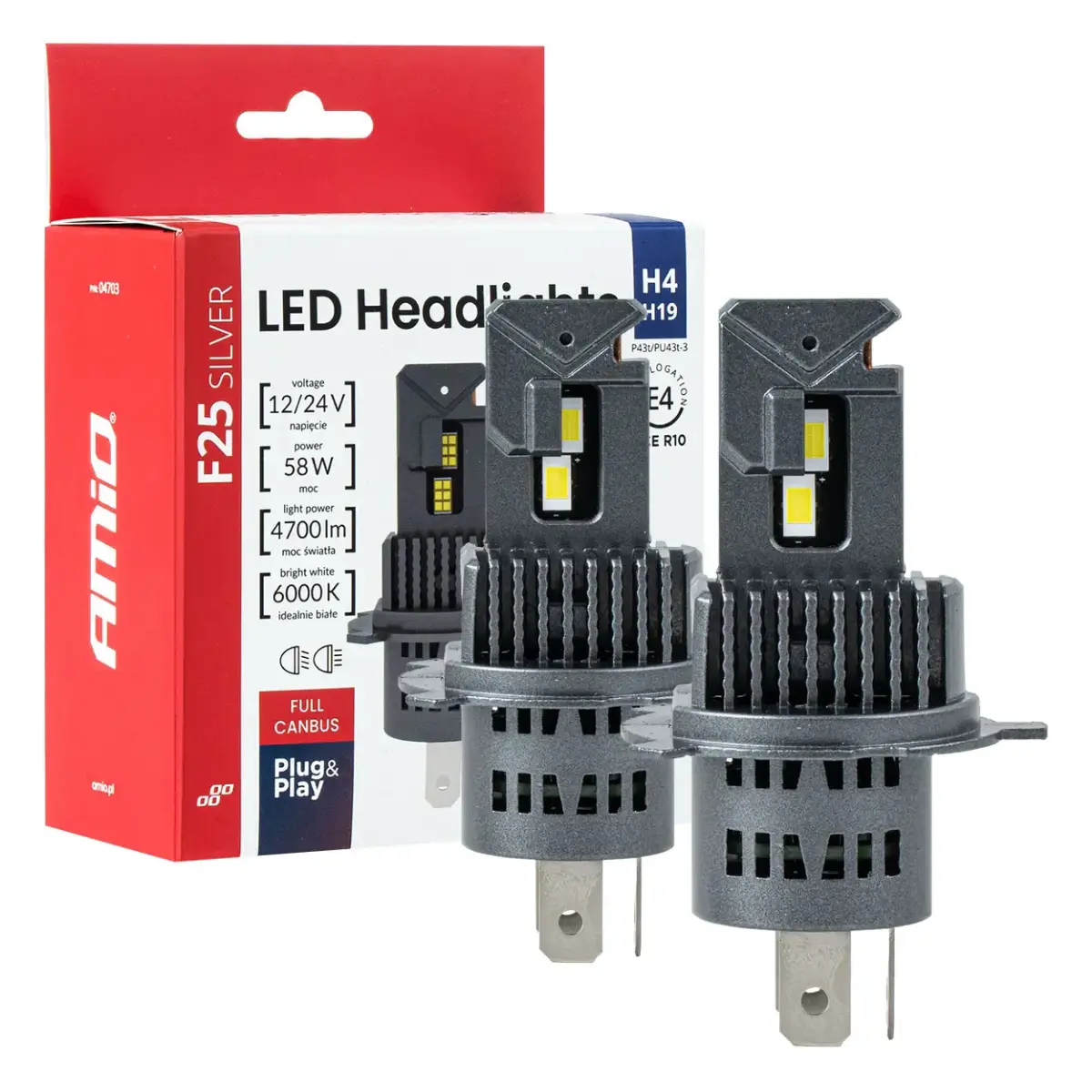 LED spuldzes F25 SILVER sērija FULL