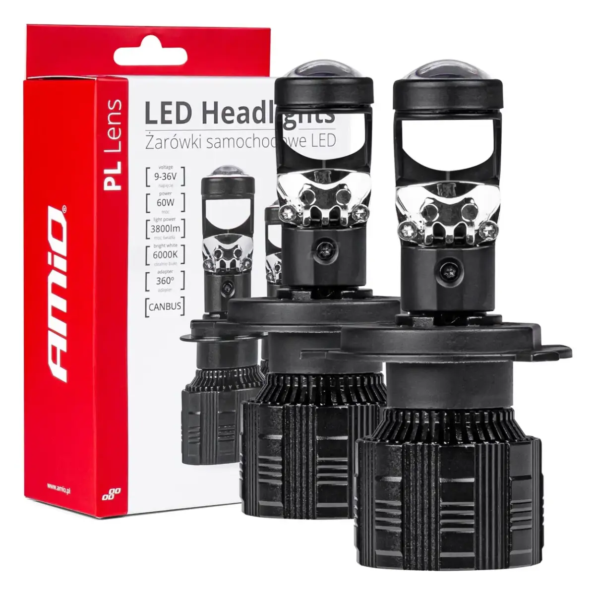 LED spuldzes H4 PL Lens sērija