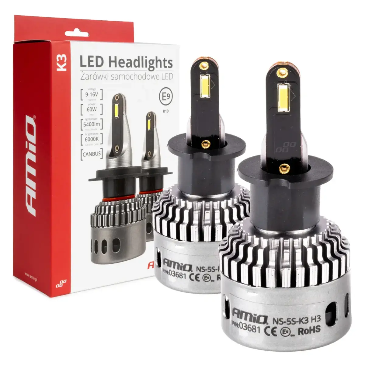 LED Headlights K3 Series H3 12V