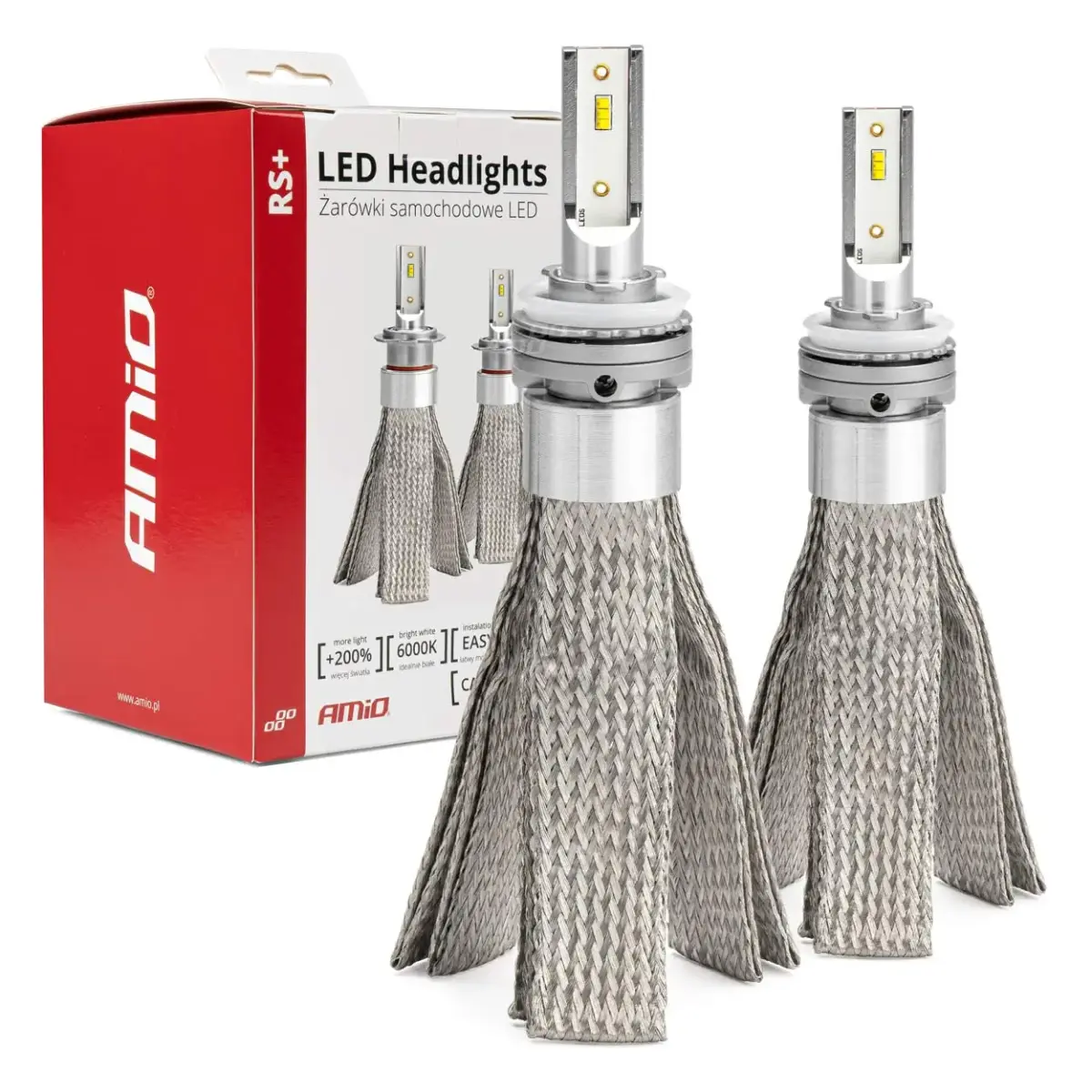 LED spuldzes RS+ sērija H8/H9/H11 50W
