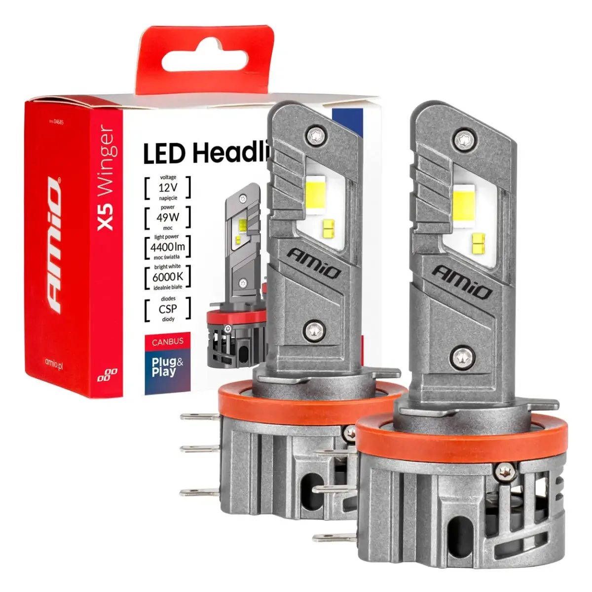 LED spuldzes X5 sērija WINGER H15