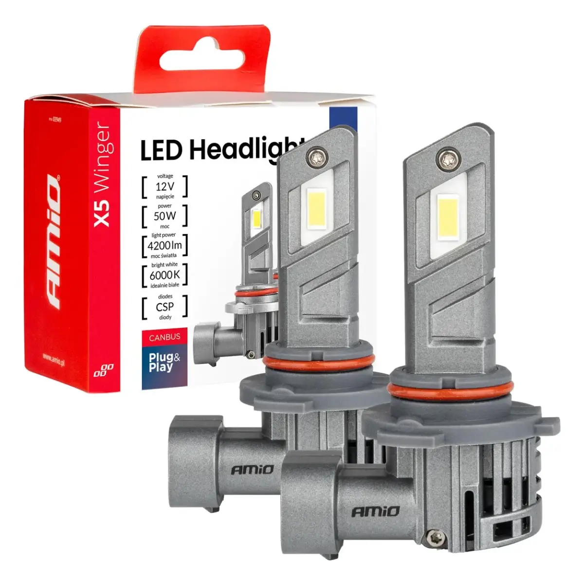 LED Headlights X5-series WINGER H3 6000K