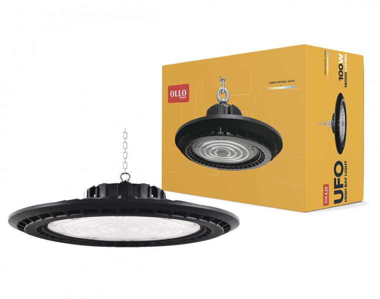 OLLO LED UFO gaismeklis 100W, 4000K