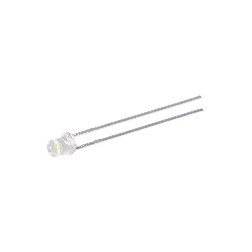 LUCKY LIGHT LED; white cold; 3mm