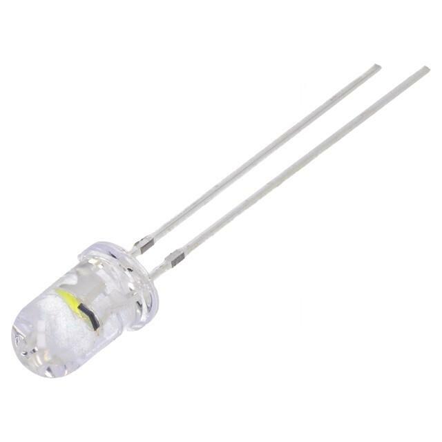 OPTOSUPPLY LED; white cold; 5mm; blinking