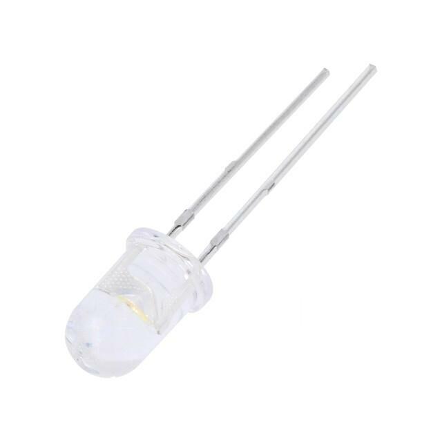 EVERLIGHT LED; white warm; 5mm; 7150÷14250mcd