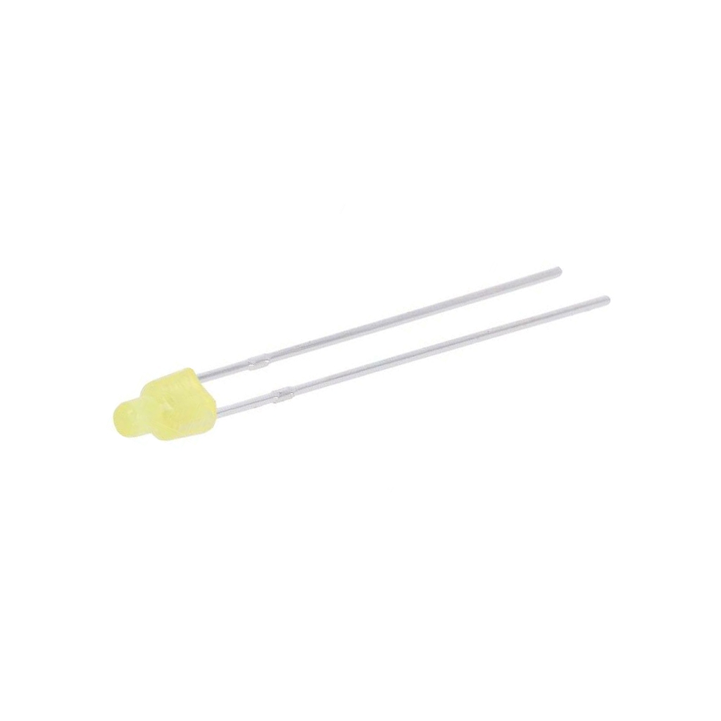 LUCKY LIGHT LED; yellow; 2mm; 30÷70mcd
