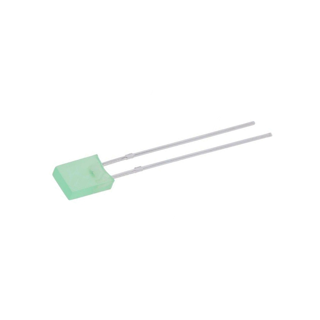 LUCKY LIGHT LED; yellow green; rectangular