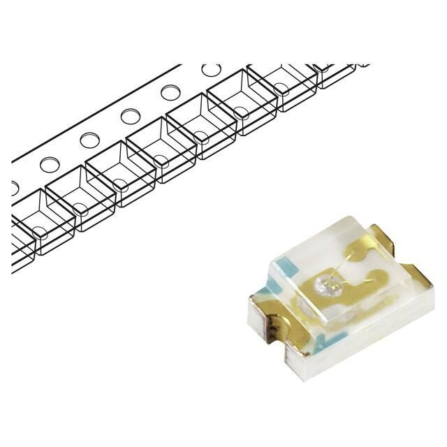 EVERLIGHT LED; yellow green; SMD; 10÷15mcd