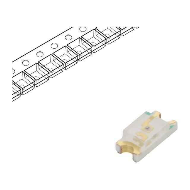 EVERLIGHT LED; yellow green; SMD; 15÷21mcd
