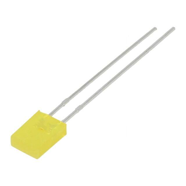 LUMEX LED; yellow; rectangular; 2x5x7mm; 10mcd