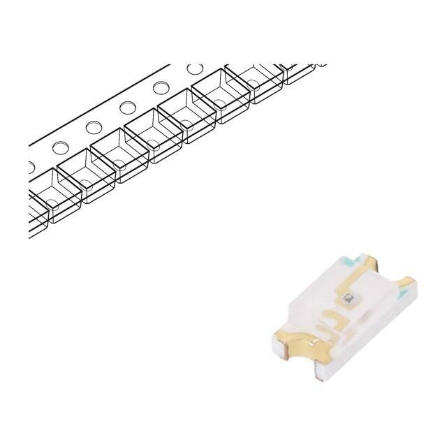 EVERLIGHT LED; yellow; SMD; 1206; 15÷39mcd