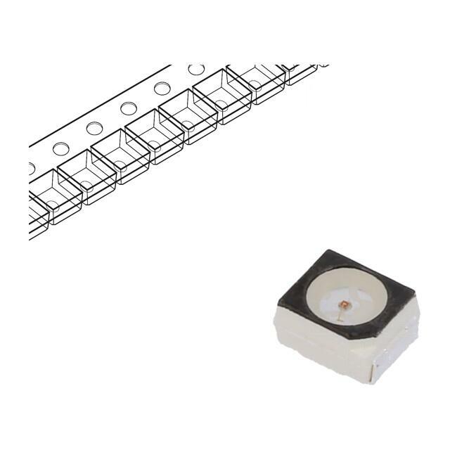 Ams OSRAM LED; yellow; SMD; PLCC2
