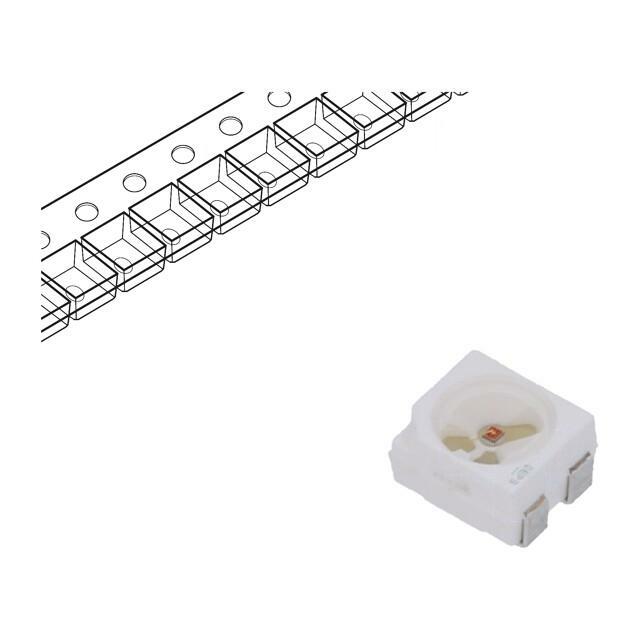 Ams OSRAM LED; yellow; SMD; PLCC4