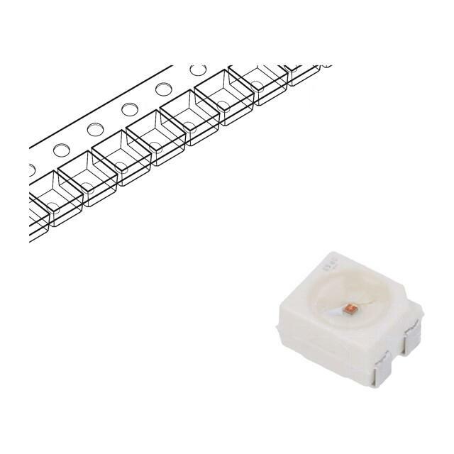 Ams OSRAM LED; yellow; SMD; PLCC4