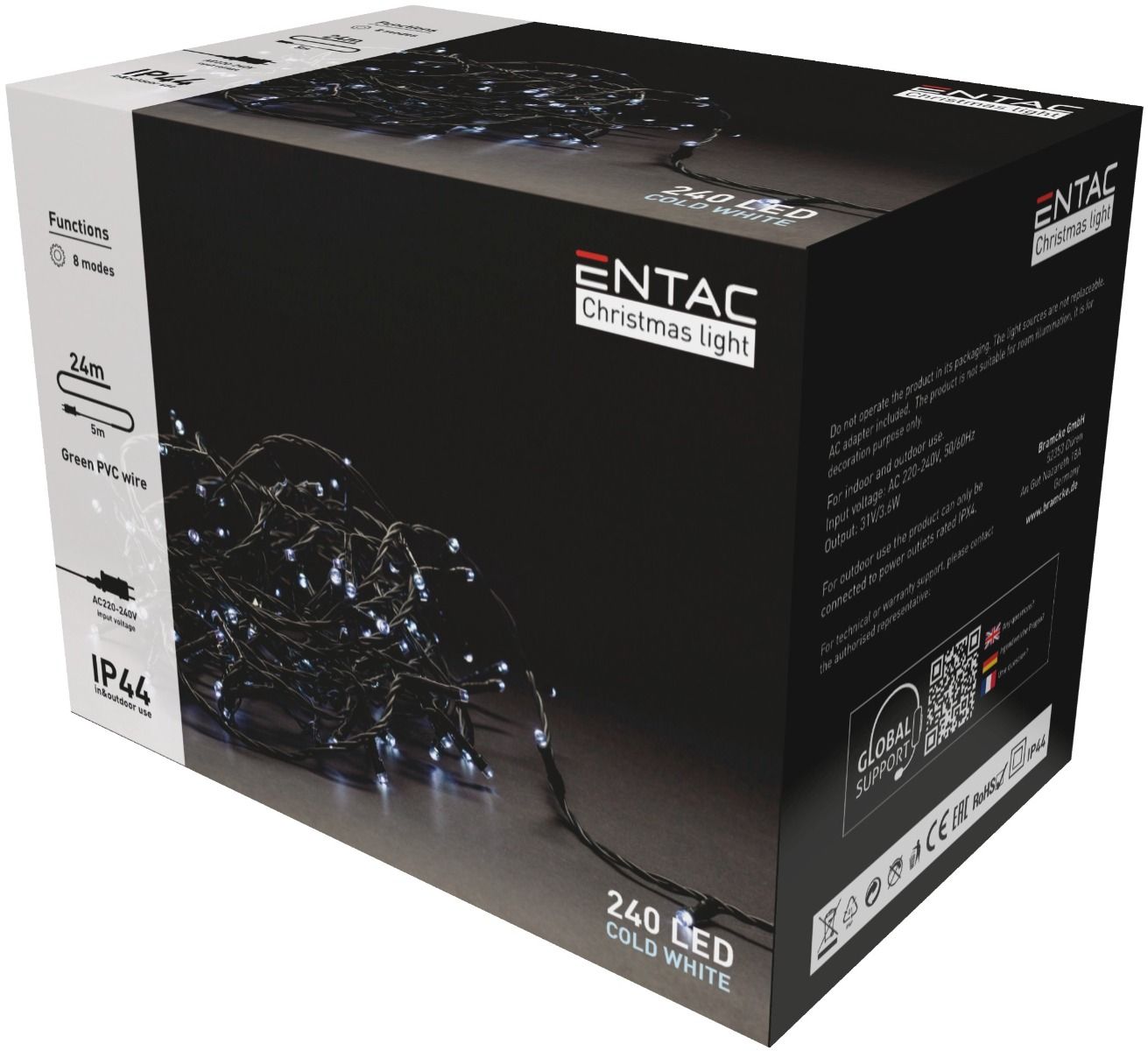 LED Ziemassvētku virtene 240 LED 24m
