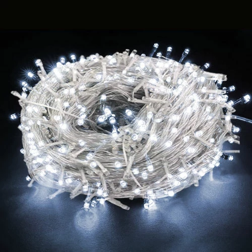 LED Ziemassvētku virtene 5m, auksti balta