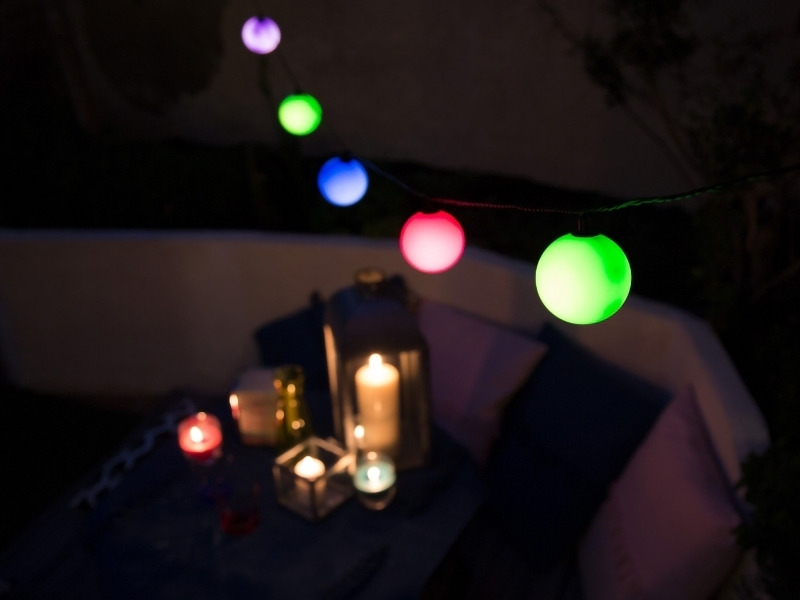 VISIONAL LED Ziemassvētku virtene bumbas 5m
