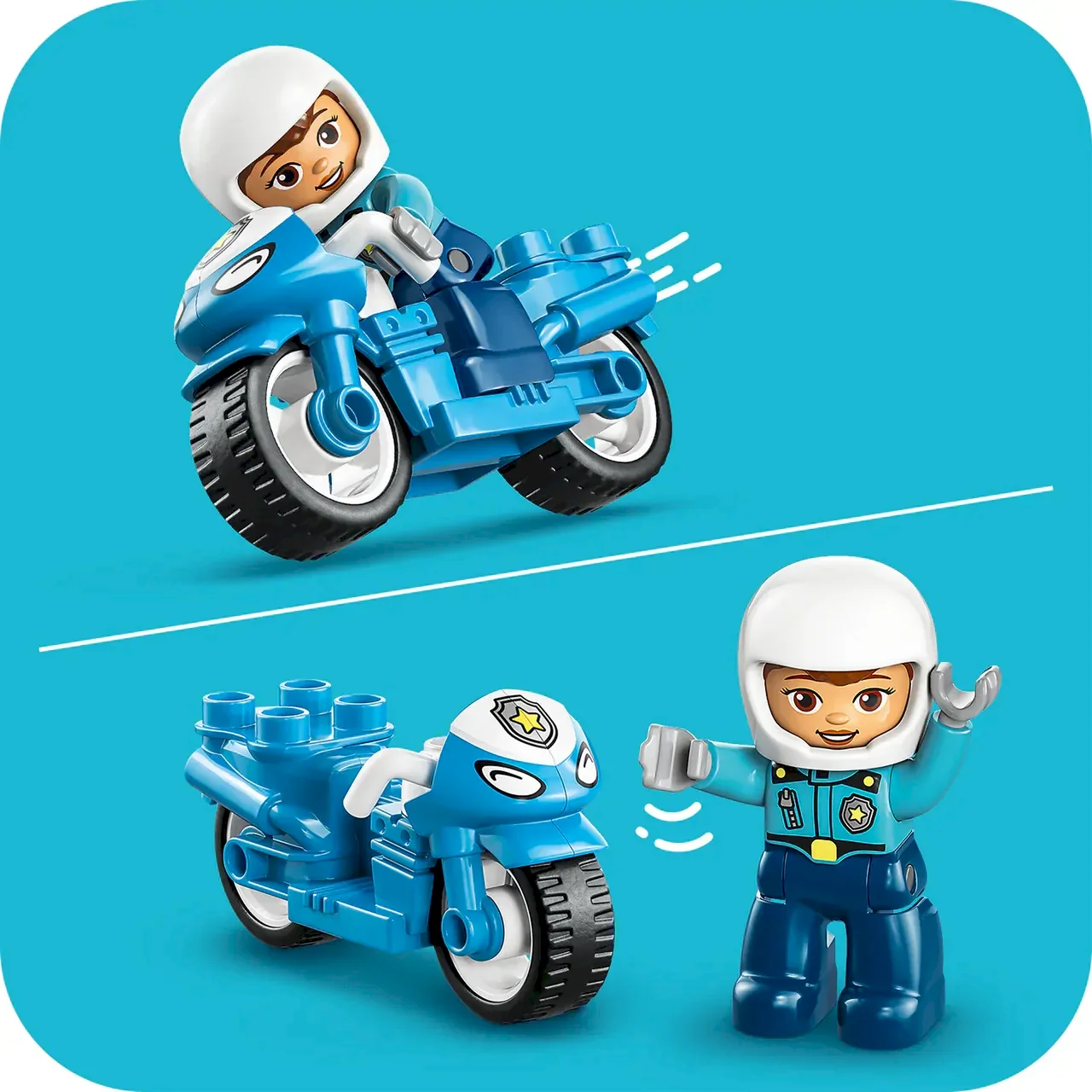 LEGO 10471 DUPLO Policijas motocikls |
