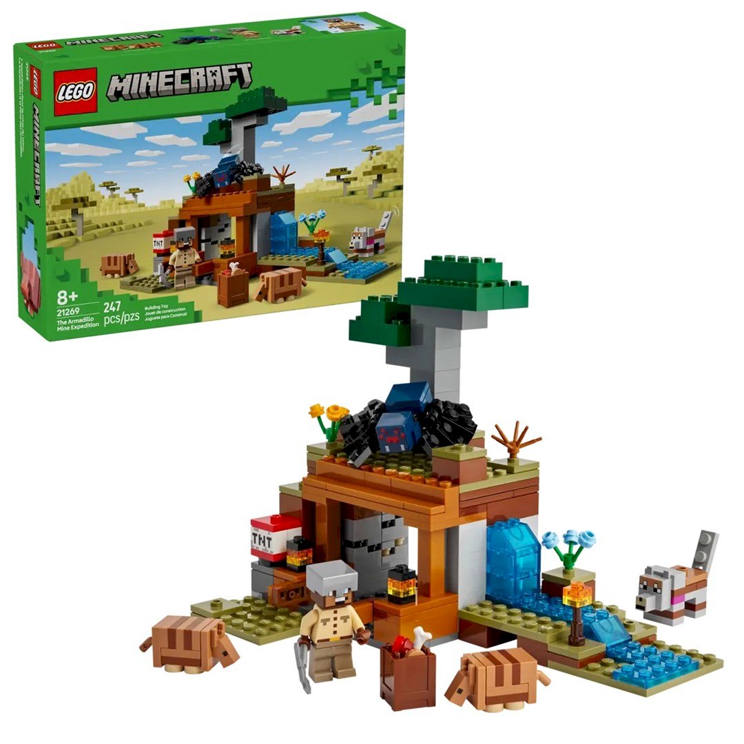 LEGO® Minecraft Kasyklos tyrinėjimas su šarvuočiu
