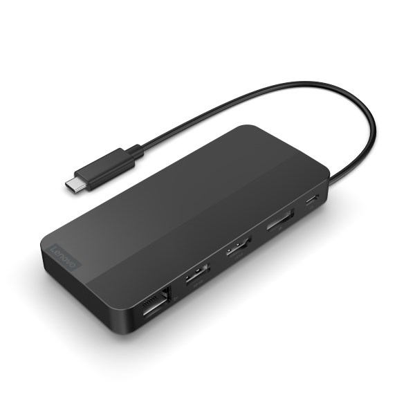 Lenovo USB-C dubultā displeja ceļojumu dokstacija/replikators