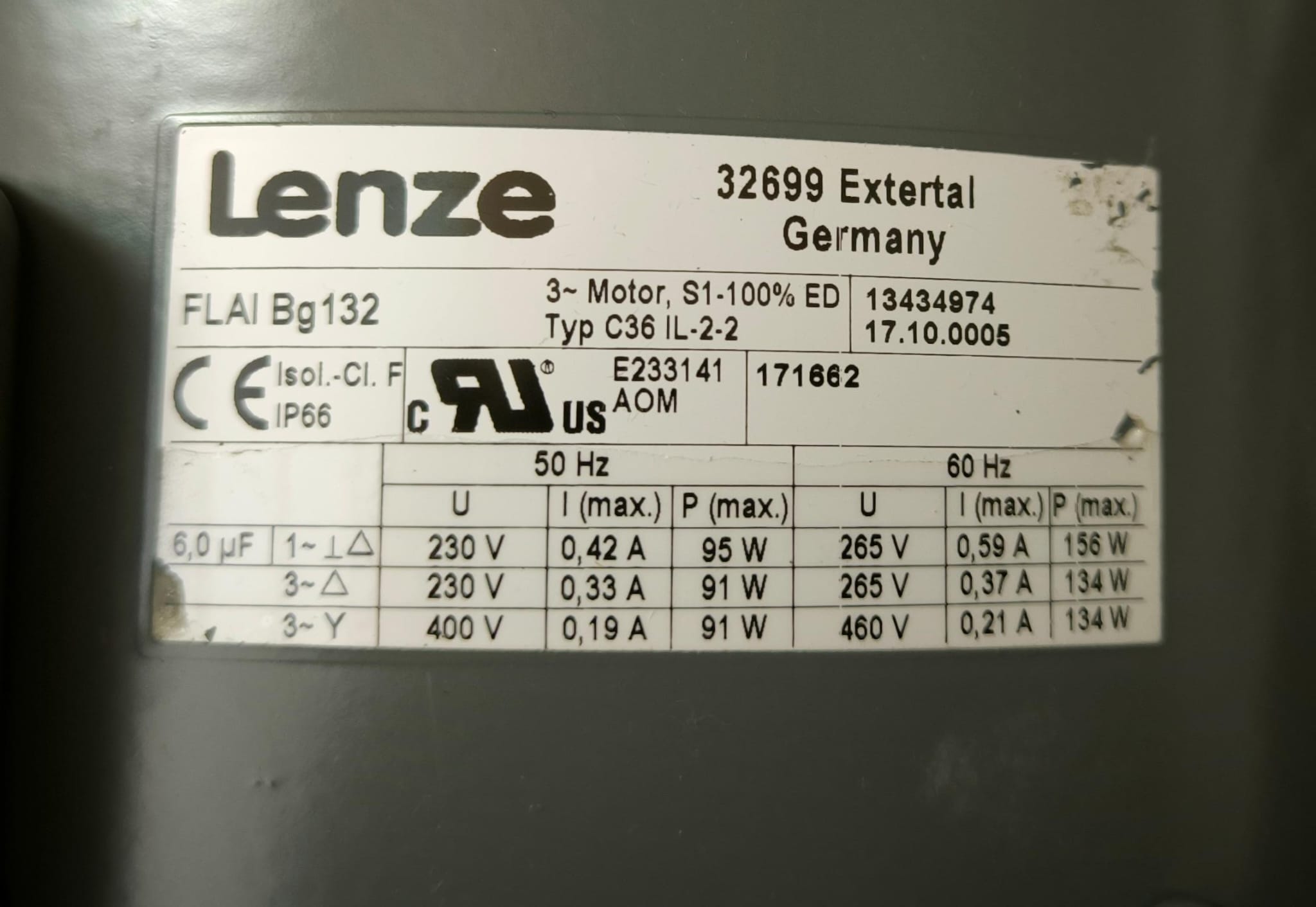 LENZE D-32699 17.10.0005 PHASE