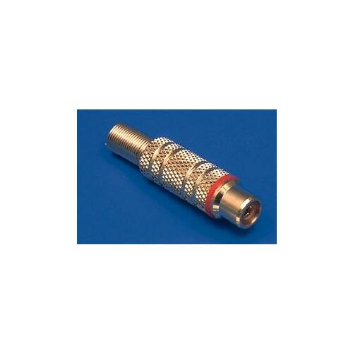 OEM Ligzda RCA apzeltīts sarkans |