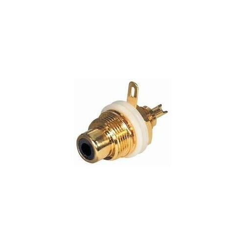 OEM Ligzda RCA korpusā izolēta, zeltīts