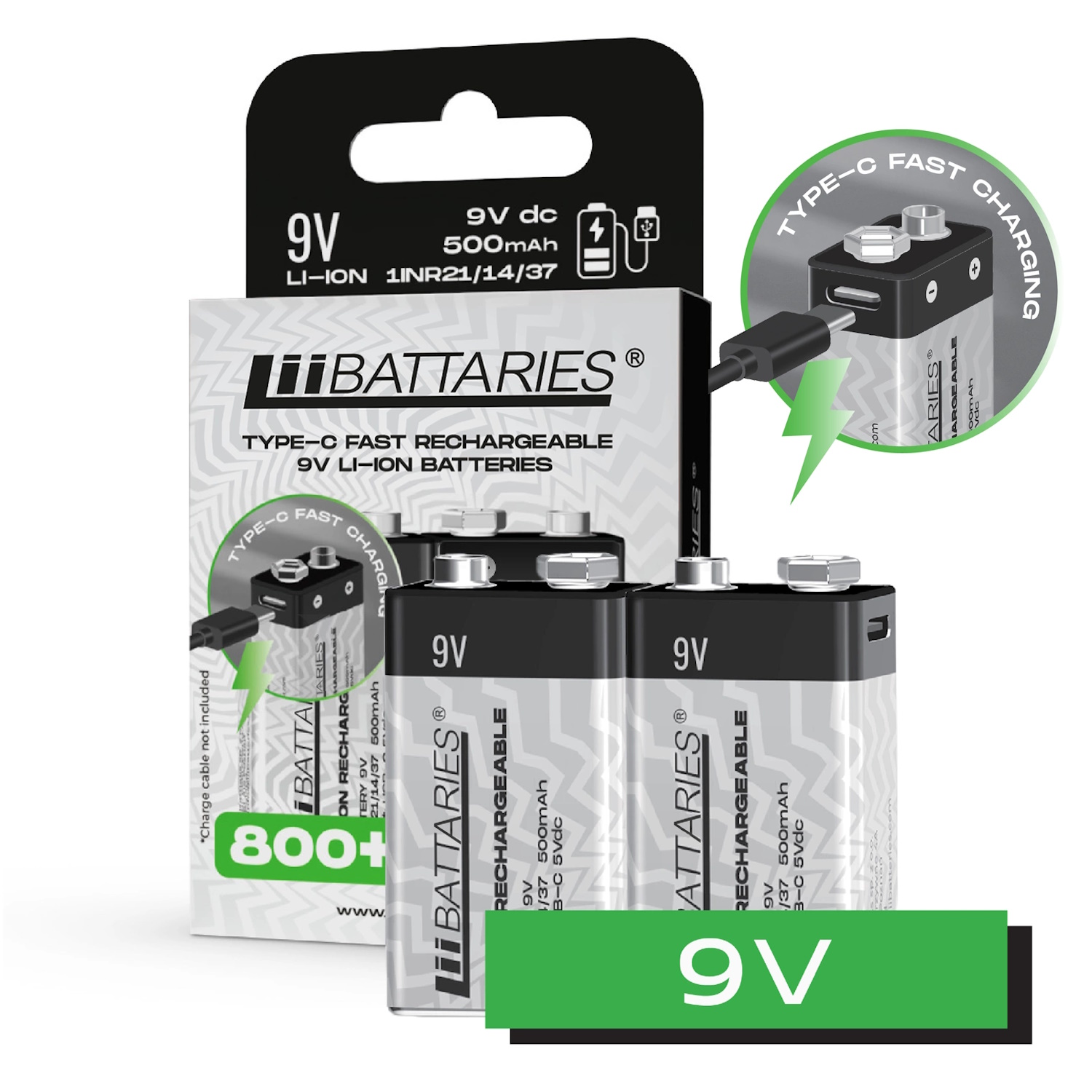 Liibattaries Uzlādējami Jaudīgi akumulatori Lithium-Ion ar