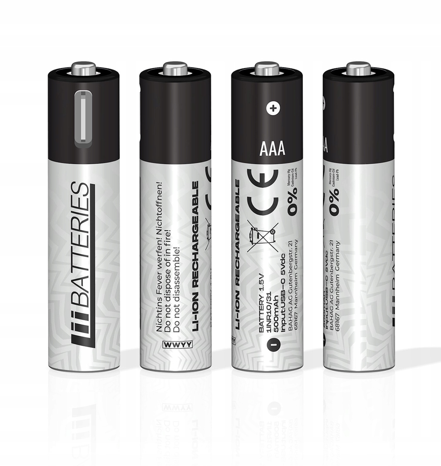 Liibattaries Uzlādējami Jaudīgi akumulatori Lithium-Ion ar