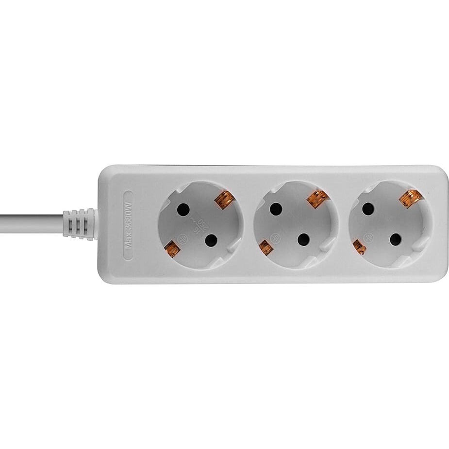 Lindy 3-Way Schuko Mains Power Extension