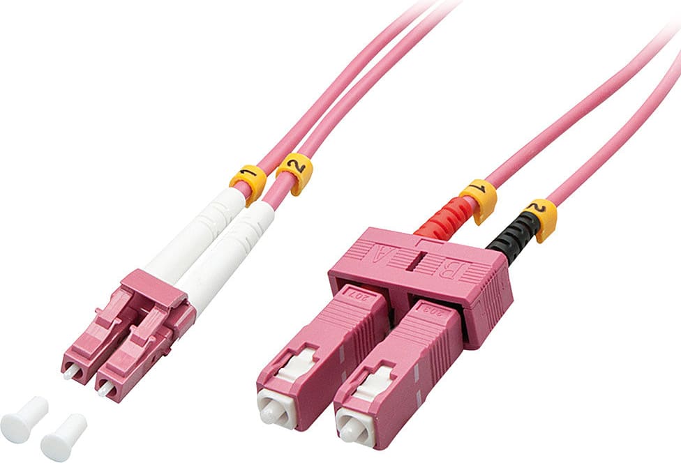 Lindy Fibre Optic Cable LC/SC OM4