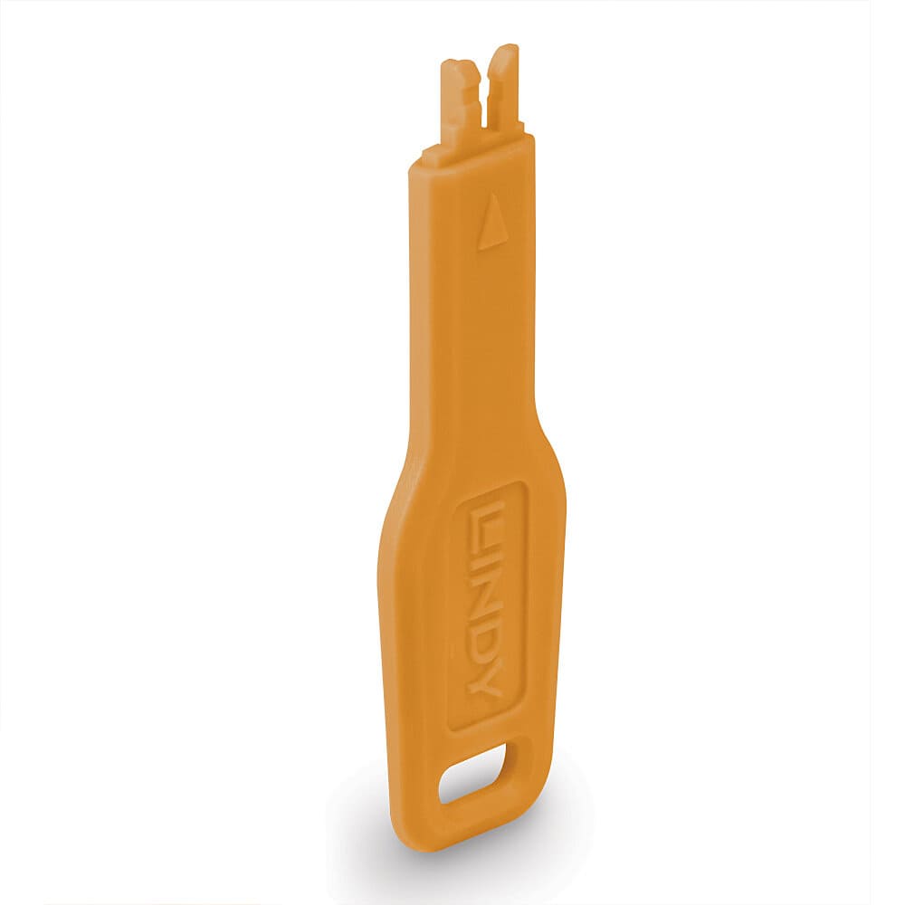 Lindy RJ45 Port Blocker Key, Orange