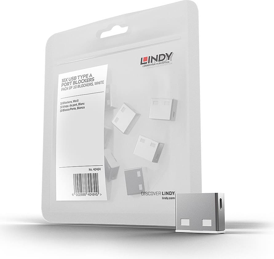 Lindy USB A Port Blockers, 10pcs