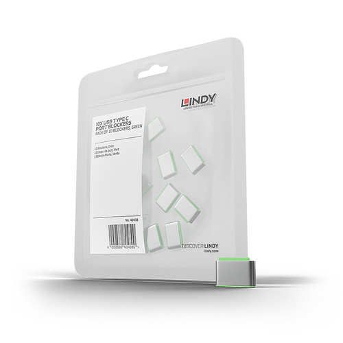 Lindy USB C Port Blockers, 10pcs
