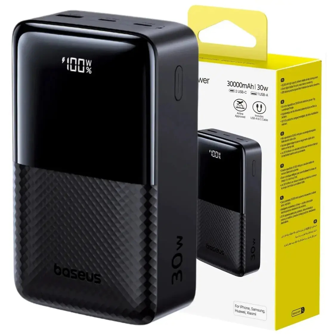 LiPo PowerBank 30000mAh 30W USB-A, USB-C