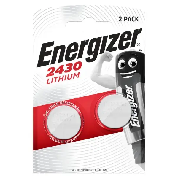 Litija baterija CR2430 3V 320mAh Energizer