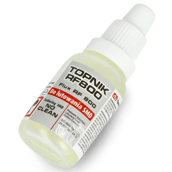 Lodēšanas šķīdums, flux (SMD) RF800 mīkstai