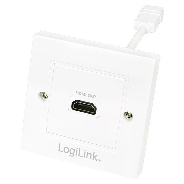 LOGILINK Wall socket; white; HDMI socket