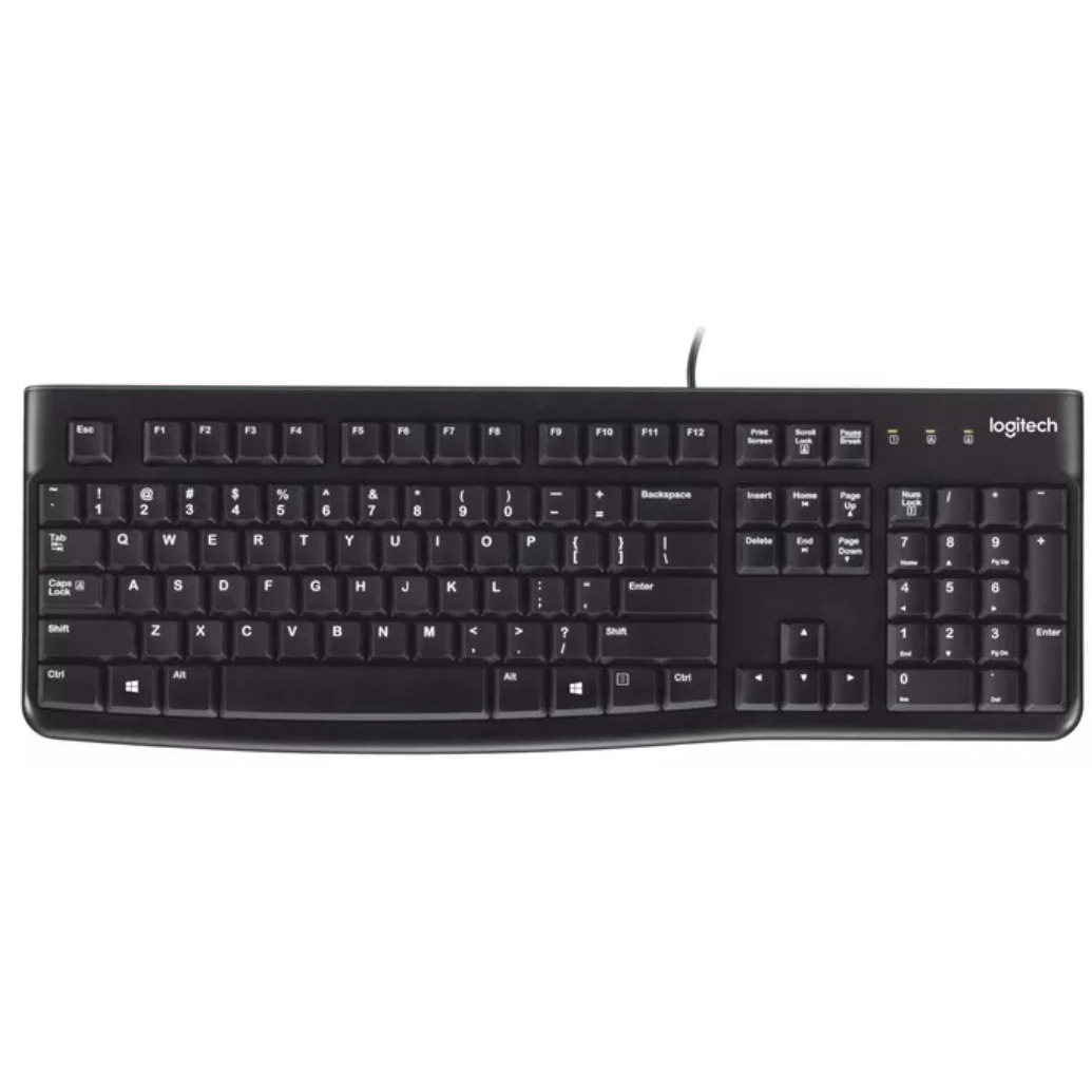 Logitech K120 Corded Keyboard US-Layout black