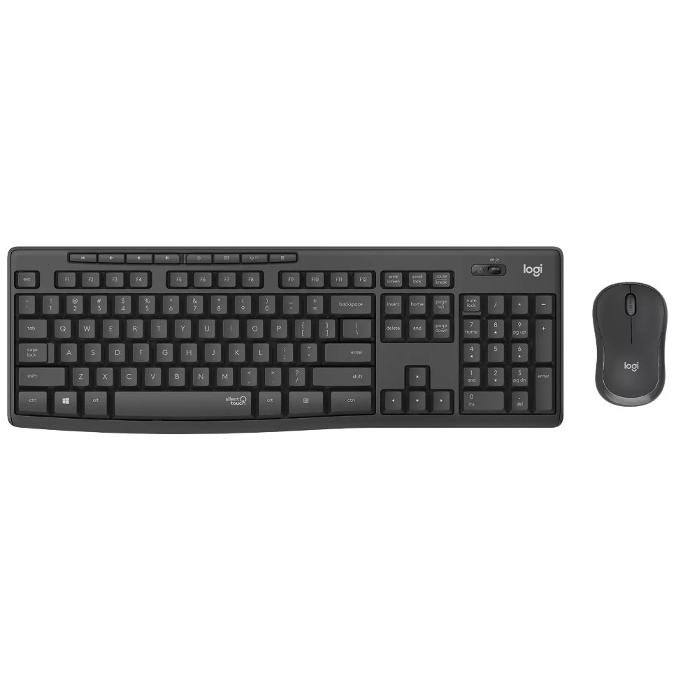 Logitech MK295 Silent Bezvadu Komplekts Tastatūra