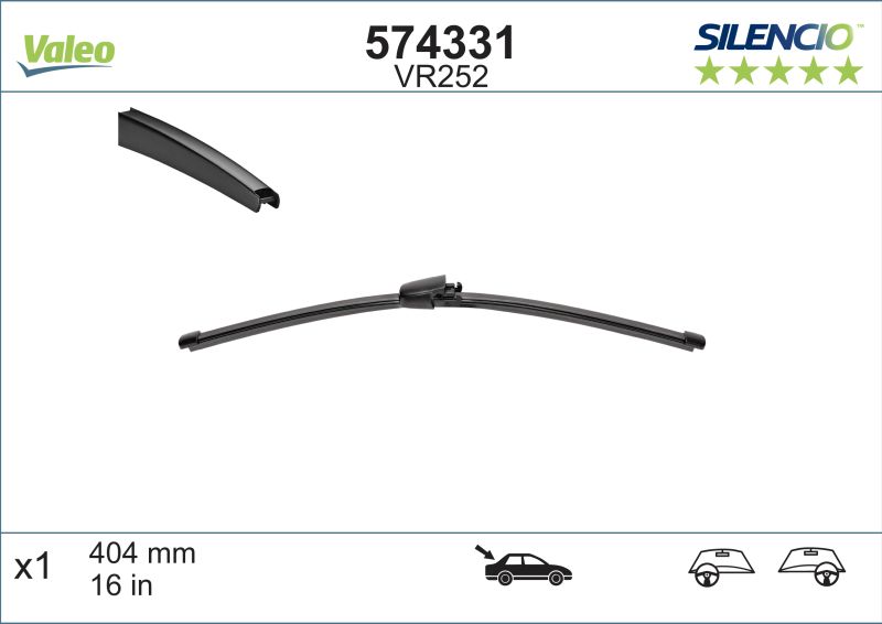 Logu slotiņa S574331 Valeo Silencio SKODA